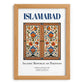 Islamabad, Pakistan – Travel Poster, set in oak frame