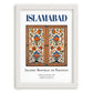 Islamabad, Pakistan – Travel Poster, placed in minimal white frame