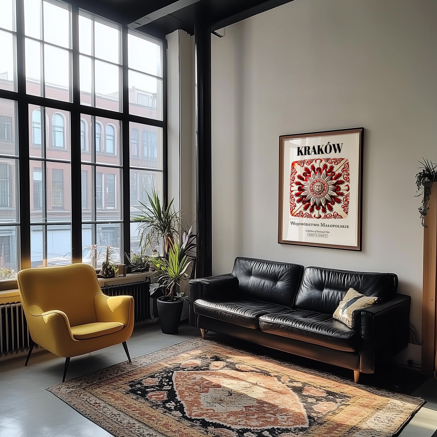 Kraków, Poland – Travel Print, unframed on coastal sand