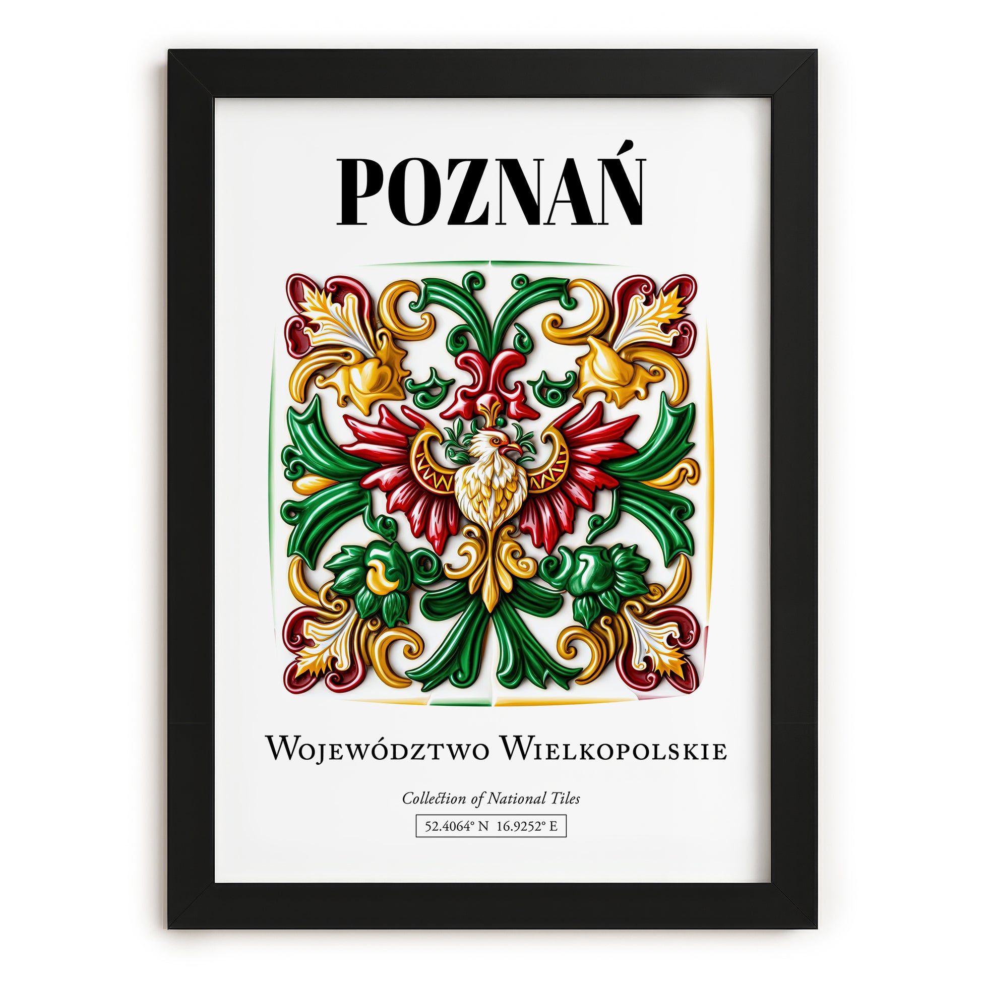 Poznań, Poland – Travel Wall Art, in sleek black frame