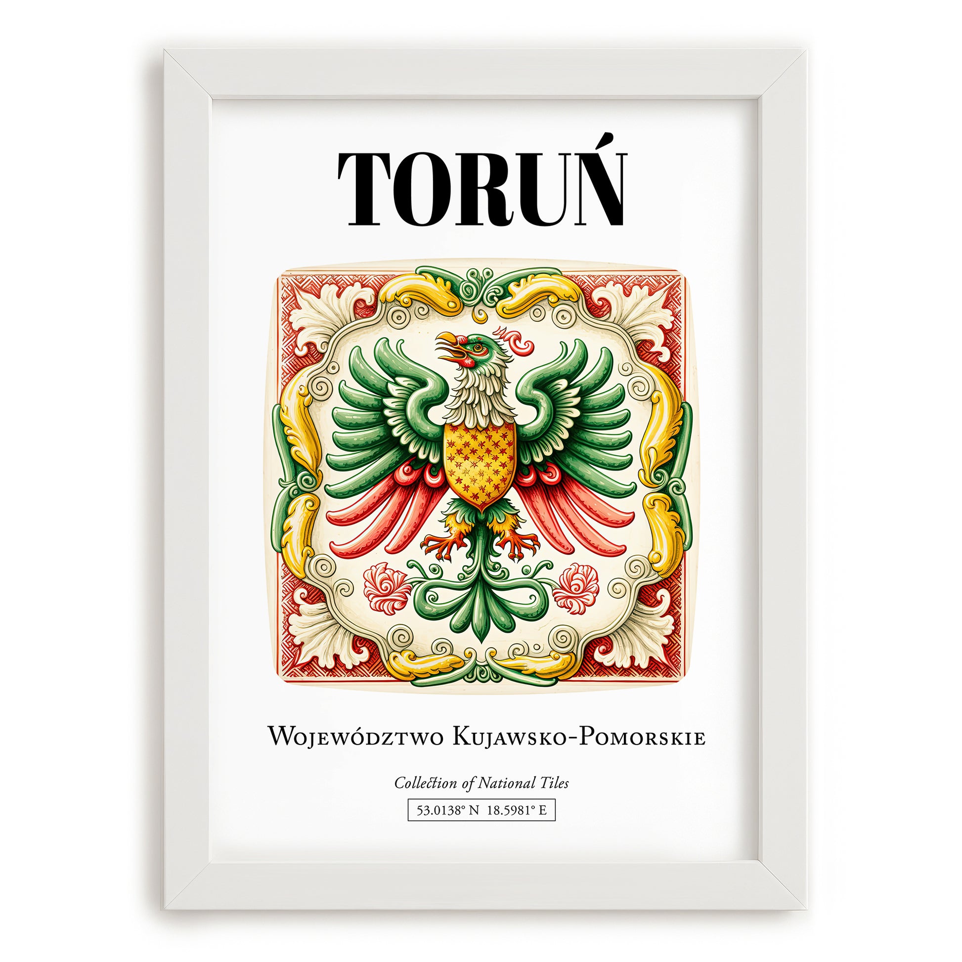 Toruń, Poland – Dream Destination Decor, placed in minimal white frame