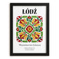 Łódź, Poland – Wanderlust-Inspired Poster, in sleek black frame