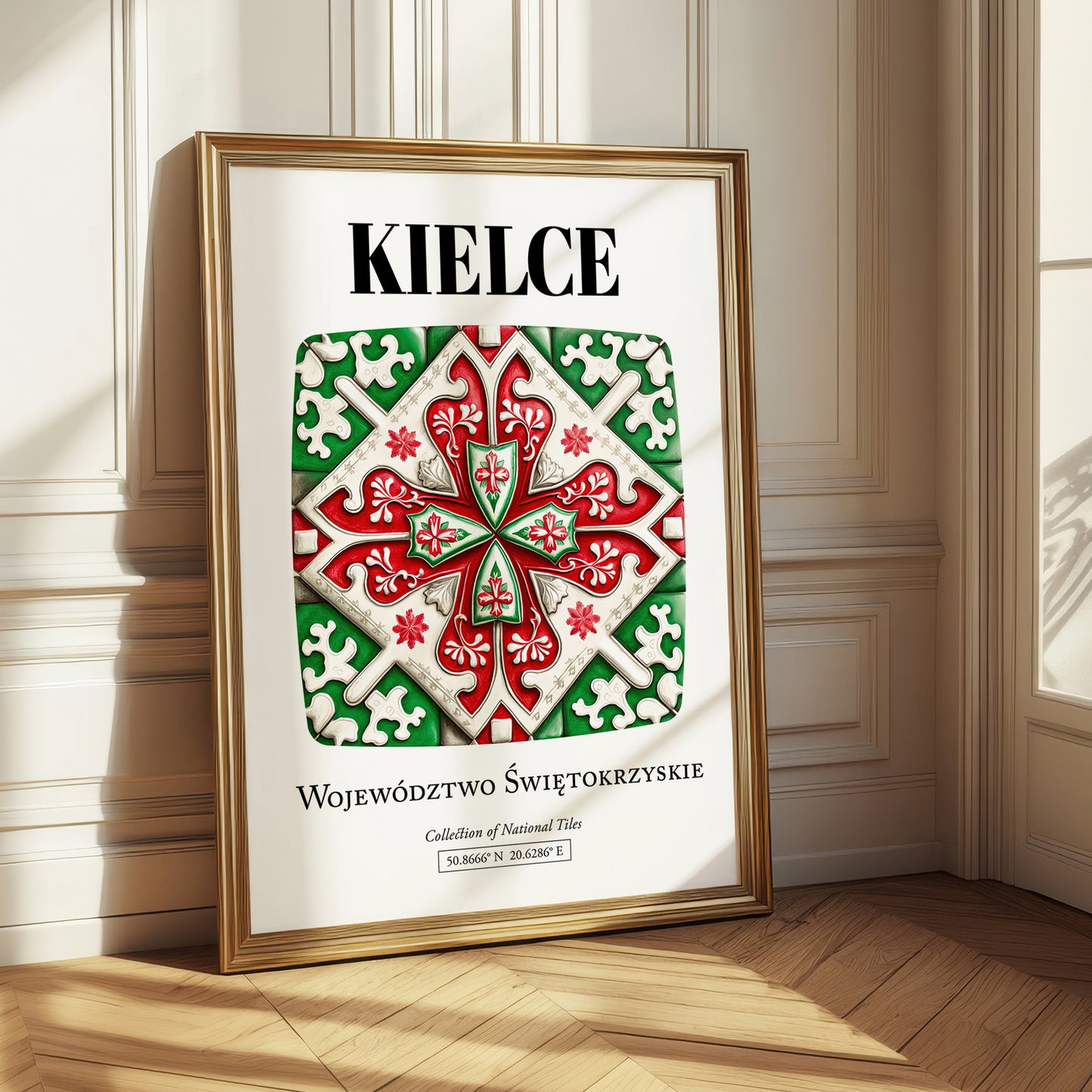 Kielce, Poland – Travel Print, styled in a charming Paris street view