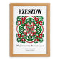 Rzeszów, Poland – Travel Wall Decor, set in oak frame