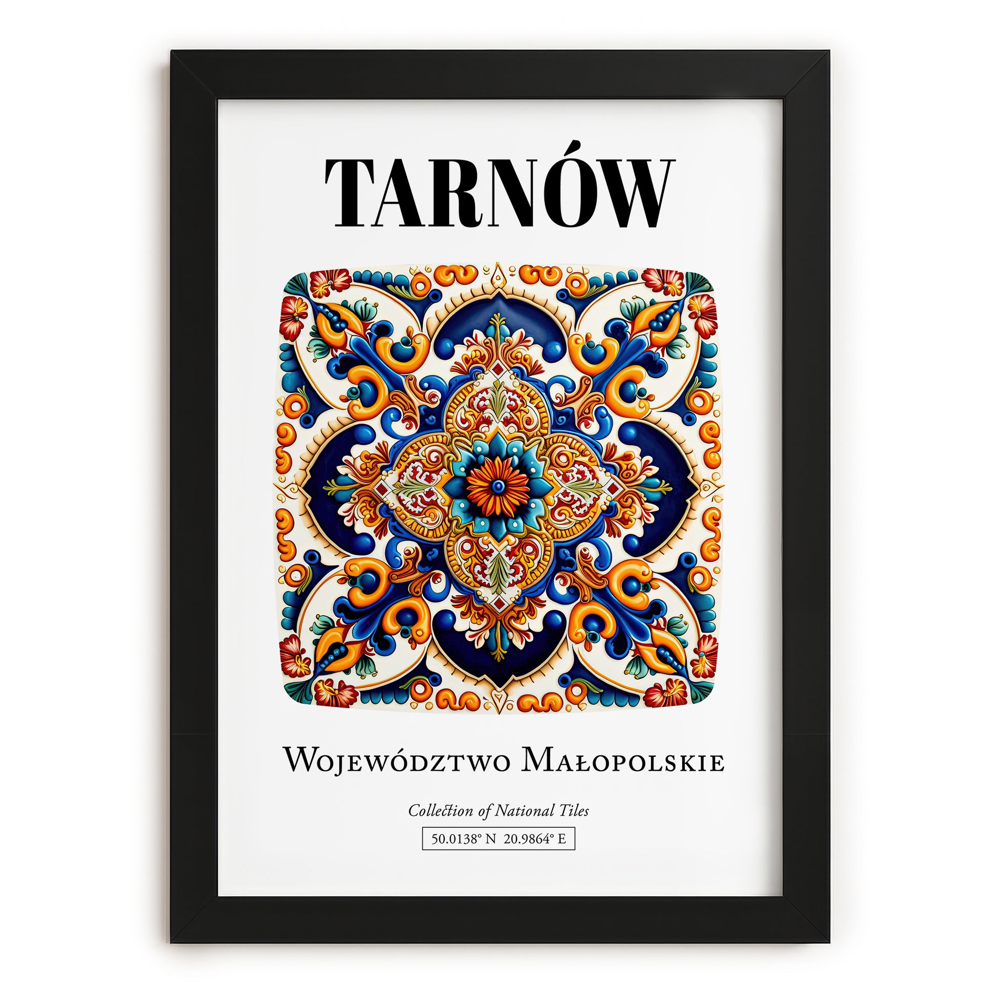 Tarnów, Poland – Travel Wall Decor, in sleek black frame