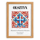 Olsztyn, Poland – Travel Wall Decor, set in oak frame