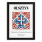 Olsztyn, Poland – Travel Wall Decor, in sleek black frame