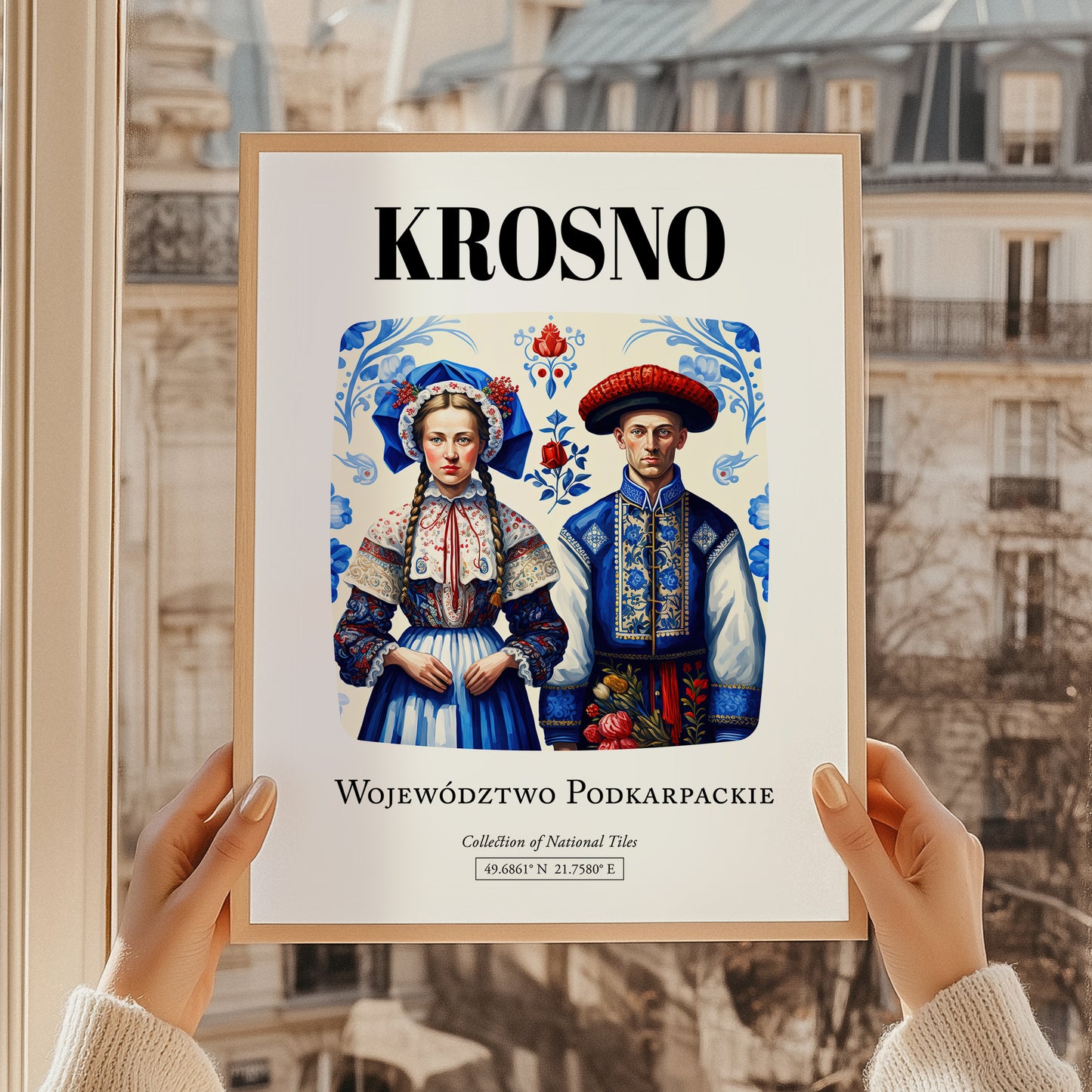 Krosno, Poland – Wanderlust-Inspired Poster