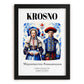 Krosno, Poland – Wanderlust-Inspired Poster, in sleek black frame
