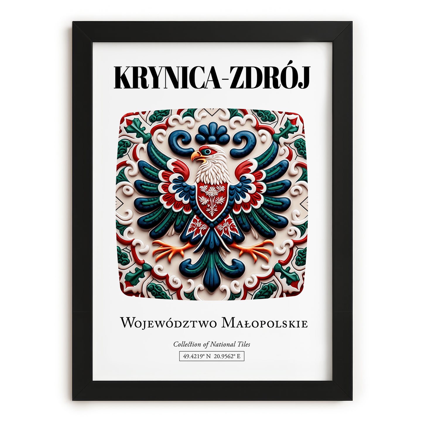 Krynica-zdrój, Poland – Dream Destination Decor, in sleek black frame