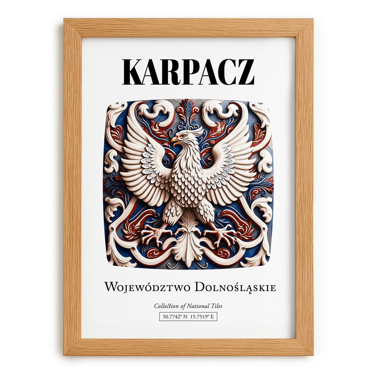 Karpacz, Poland – National Pride Wall Decor, set in oak frame