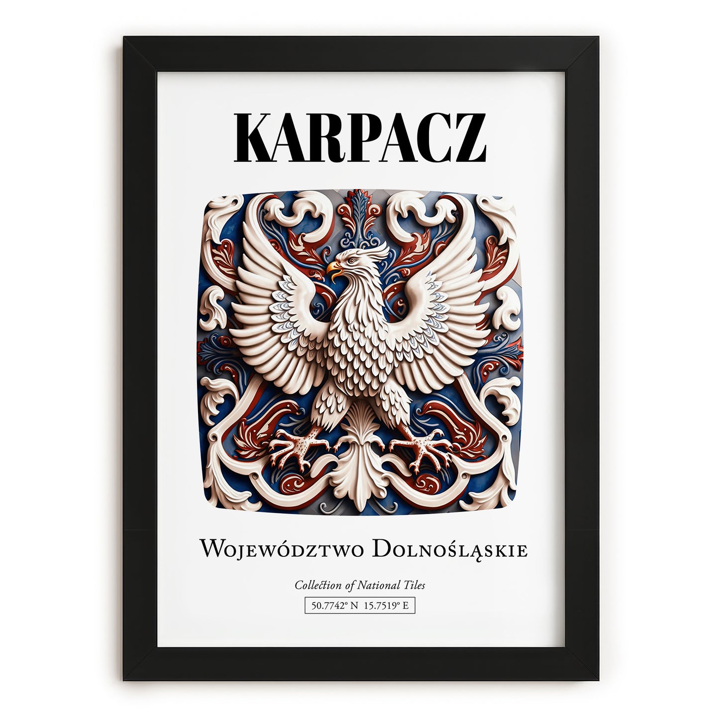 Karpacz, Poland – National Pride Wall Decor, in sleek black frame