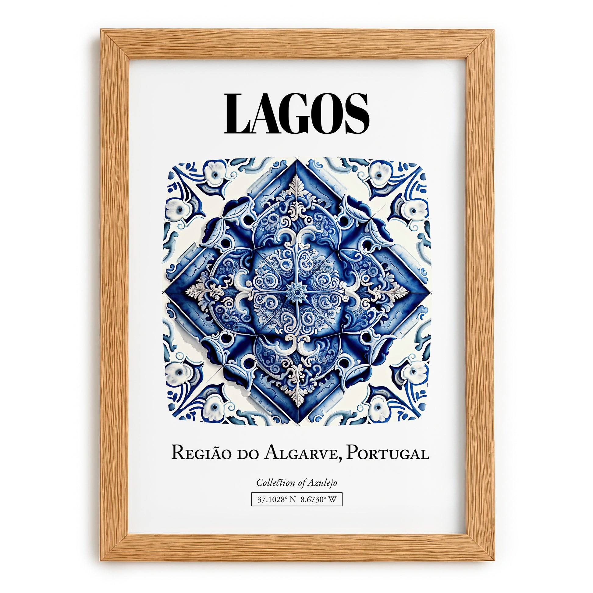 Lagos, Portugal – Historic Cities Art Print, set in oak frame