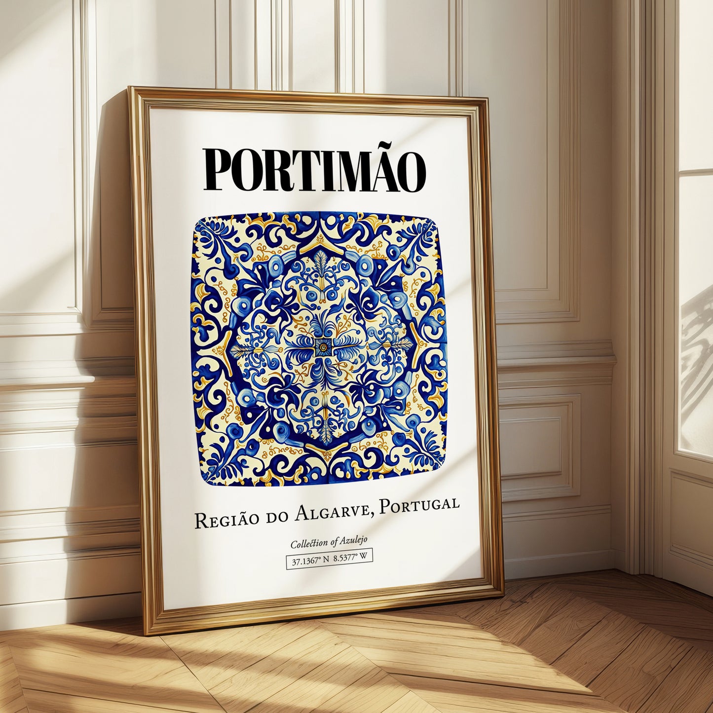Portimão, Portugal – Historic Cities Art Print, styled in a charming Paris street view
