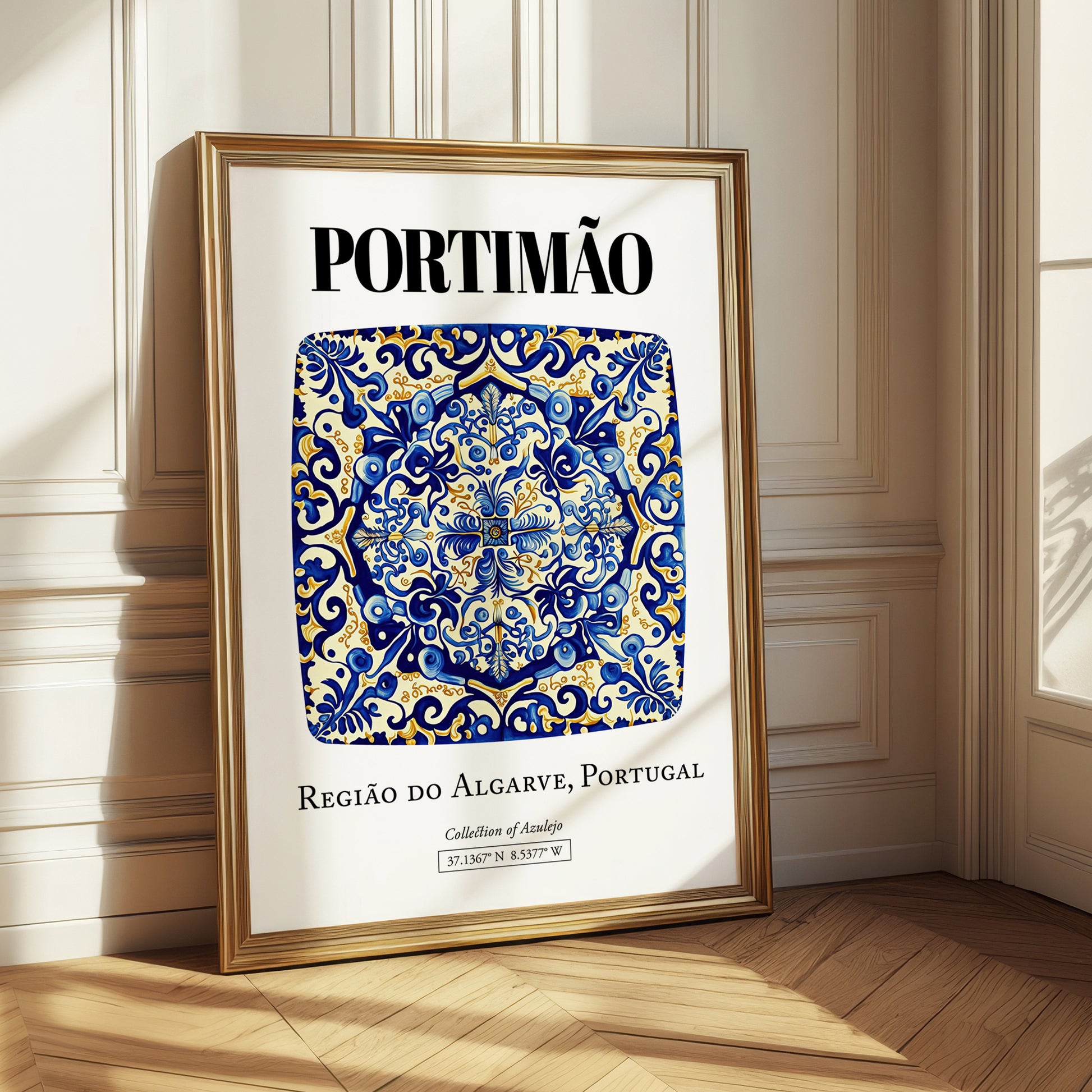 Portimão, Portugal – Historic Cities Art Print, styled in a charming Paris street view
