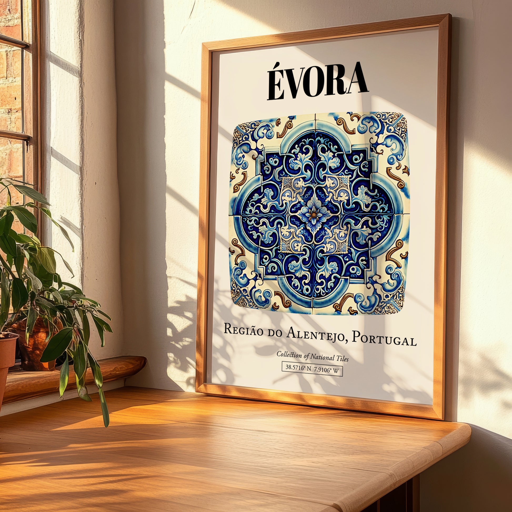 Évora, Portugal – National Pride Wall Decor, clean layout with no caption