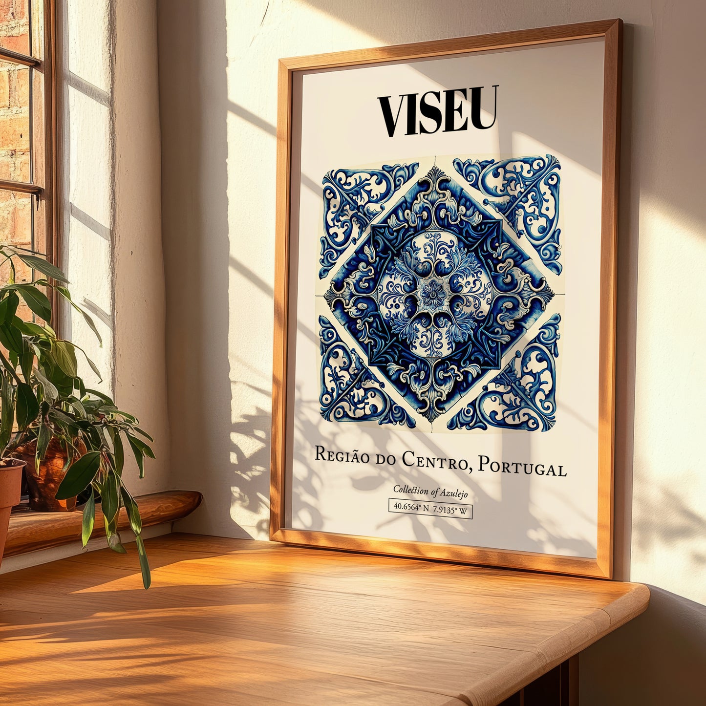 Viseu, Portugal – Travel Print, clean layout with no caption
