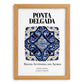 Ponta Delgada, Portugal – Country Culture Poster, set in oak frame
