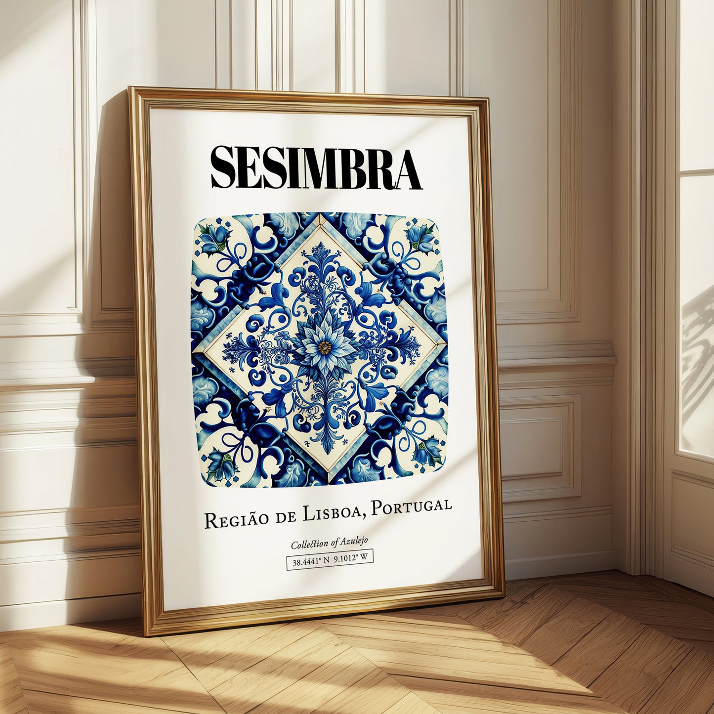 Sesimbra, Portugal – Travel Print, styled in a charming Paris street view