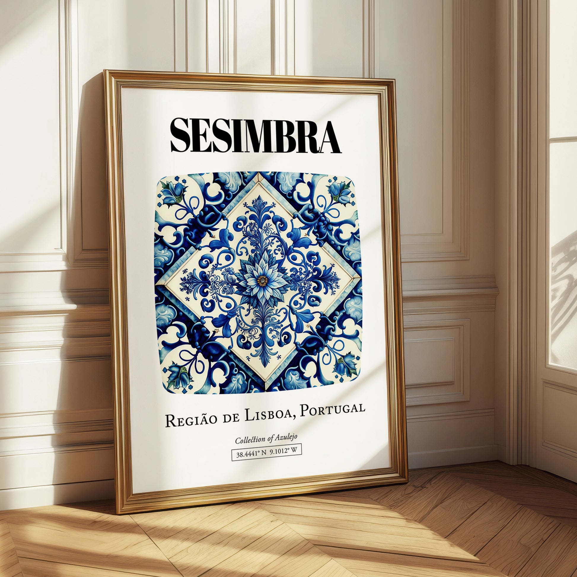 Sesimbra, Portugal – Travel Print, styled in a charming Paris street view