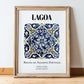 Lagoa, Portugal – Travel Wall Art, in wooden frame leaning on the floor