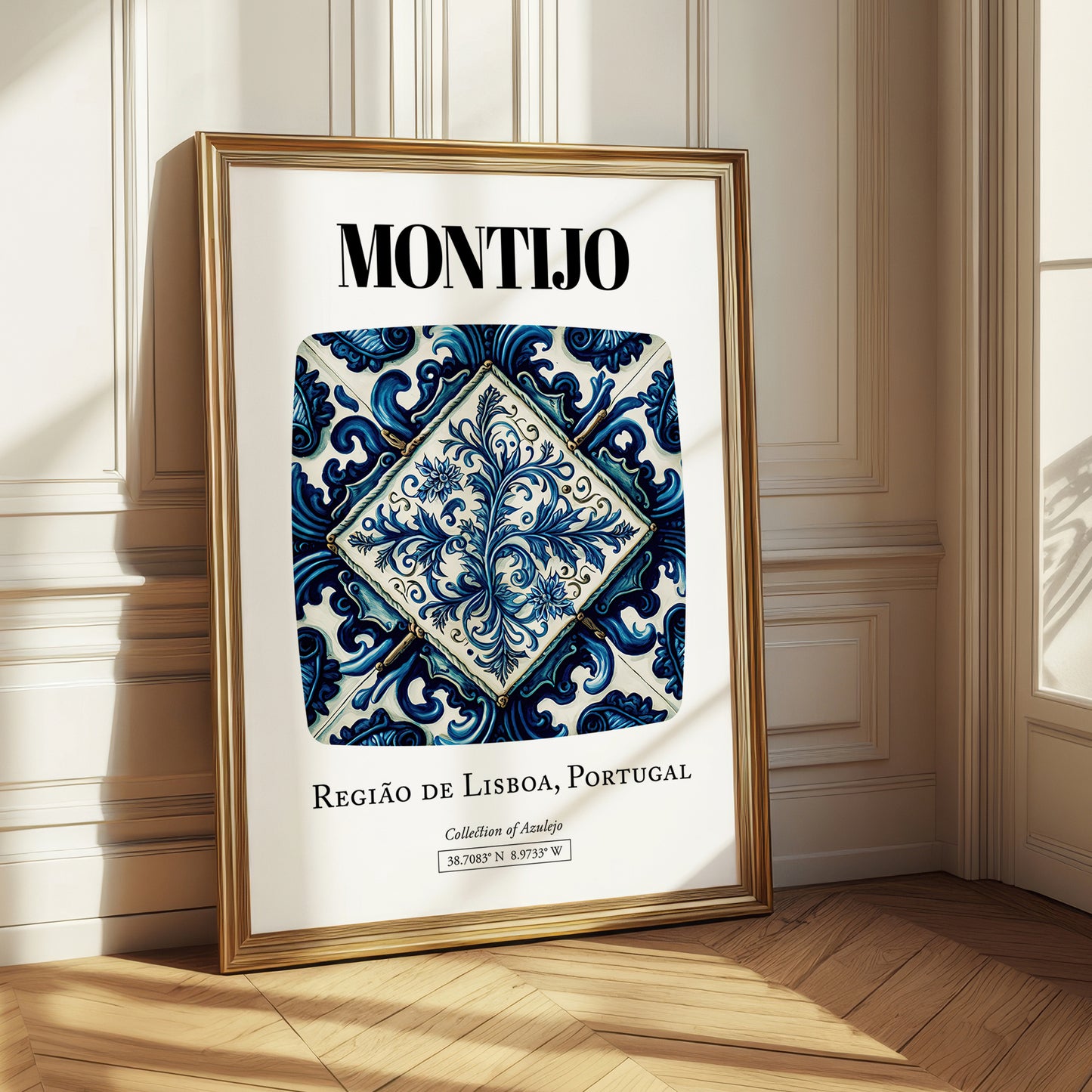 Montijo, Portugal – Travel Destination Art, styled in a charming Paris street view