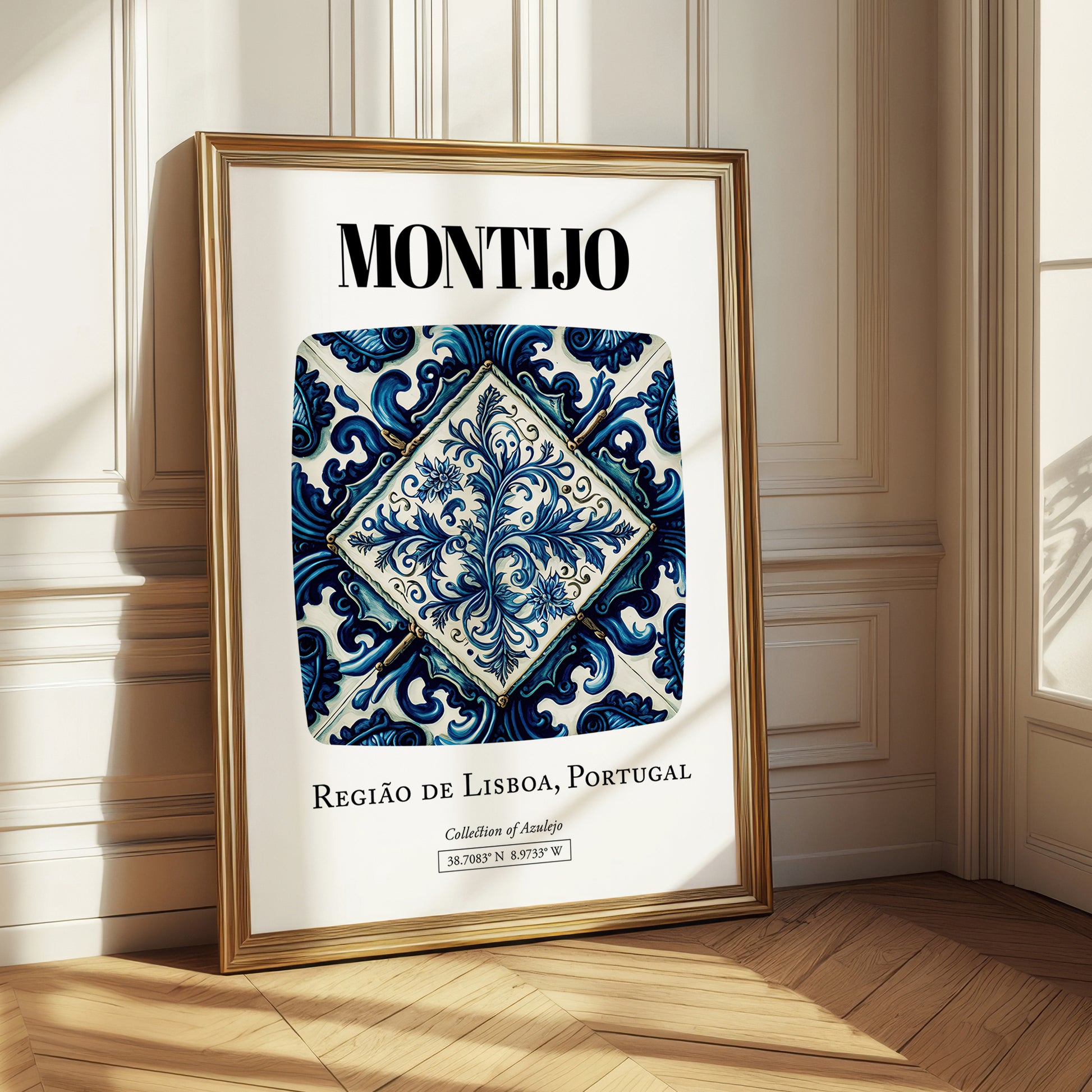 Montijo, Portugal – Travel Destination Art, styled in a charming Paris street view