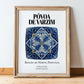 Póvoa De Varzim, Portugal – Travel Print, in wooden frame leaning on the floor