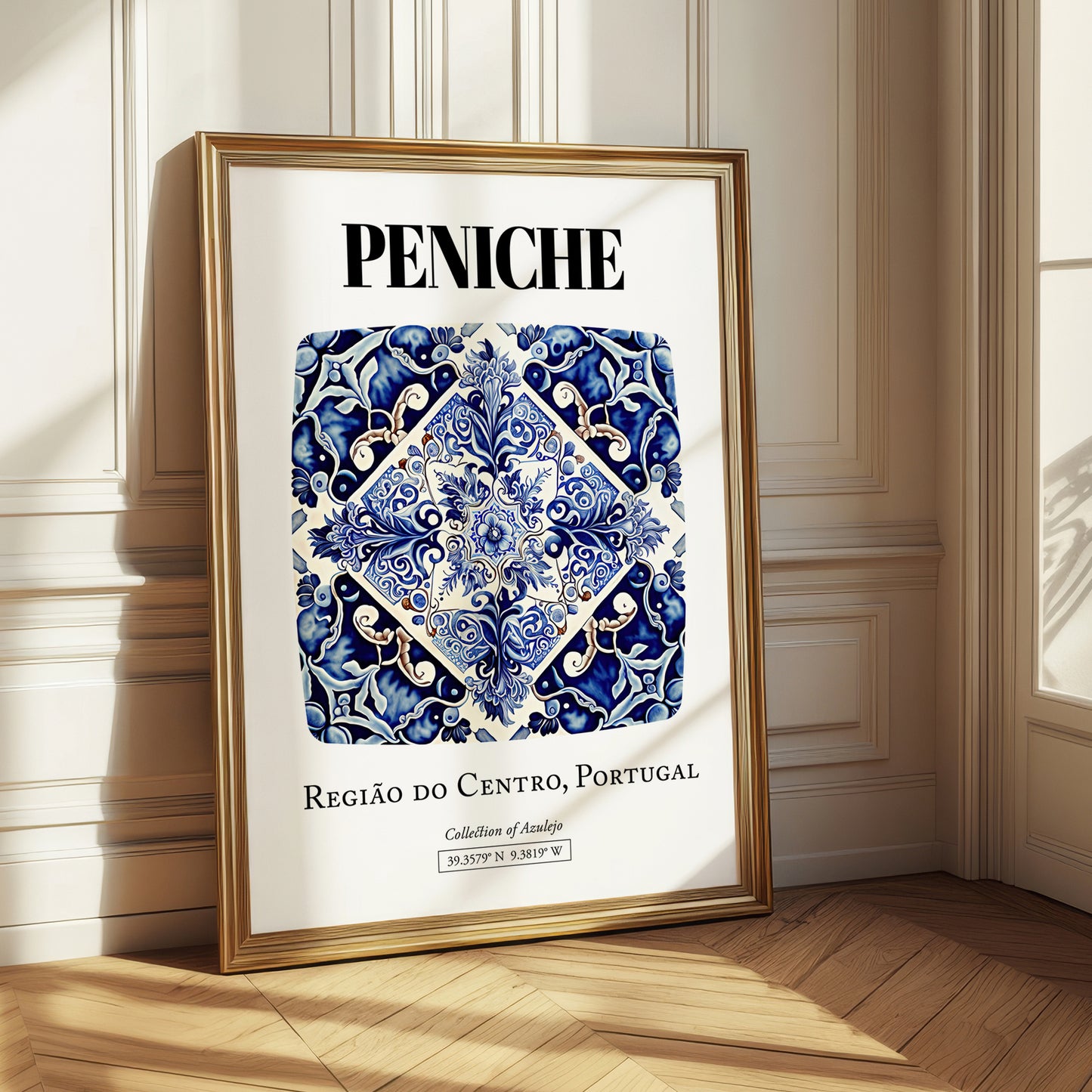 Peniche, Portugal – Travel Poster, styled in a charming Paris street view