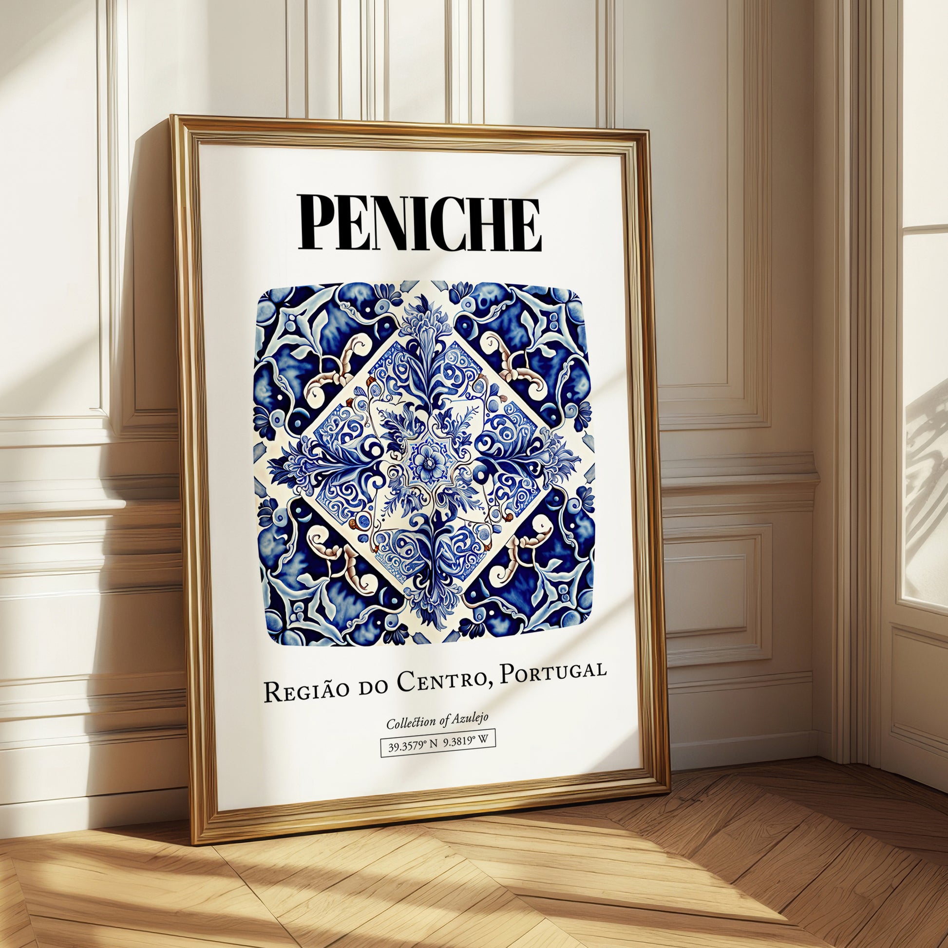 Peniche, Portugal – Travel Poster, styled in a charming Paris street view