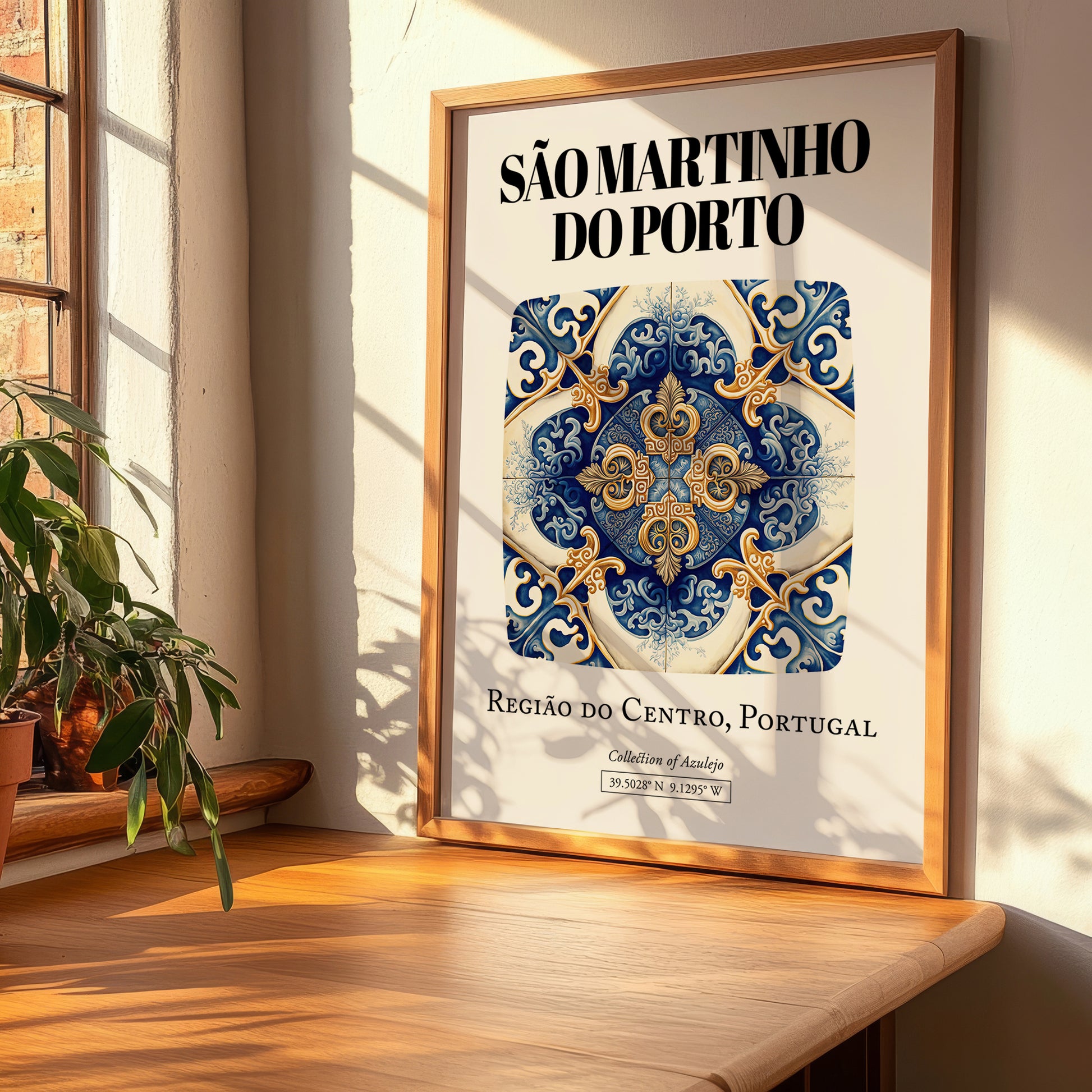 São Martinho Do Porto, Portugal – Travel Print, clean layout with no caption
