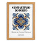 São Martinho Do Porto, Portugal – Travel Print, set in oak frame