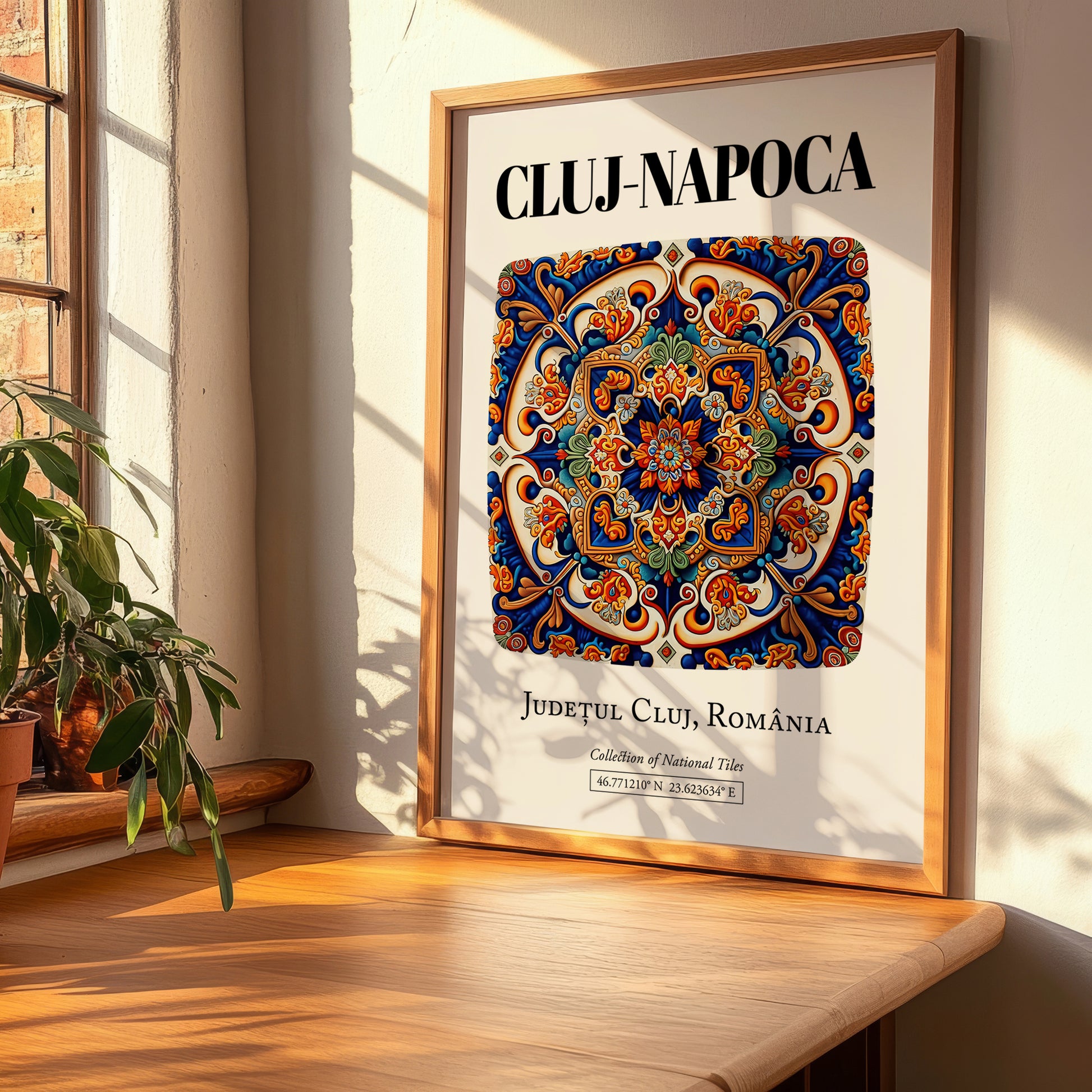 Cluj-napoca, Romania – Travel Print, clean layout with no caption
