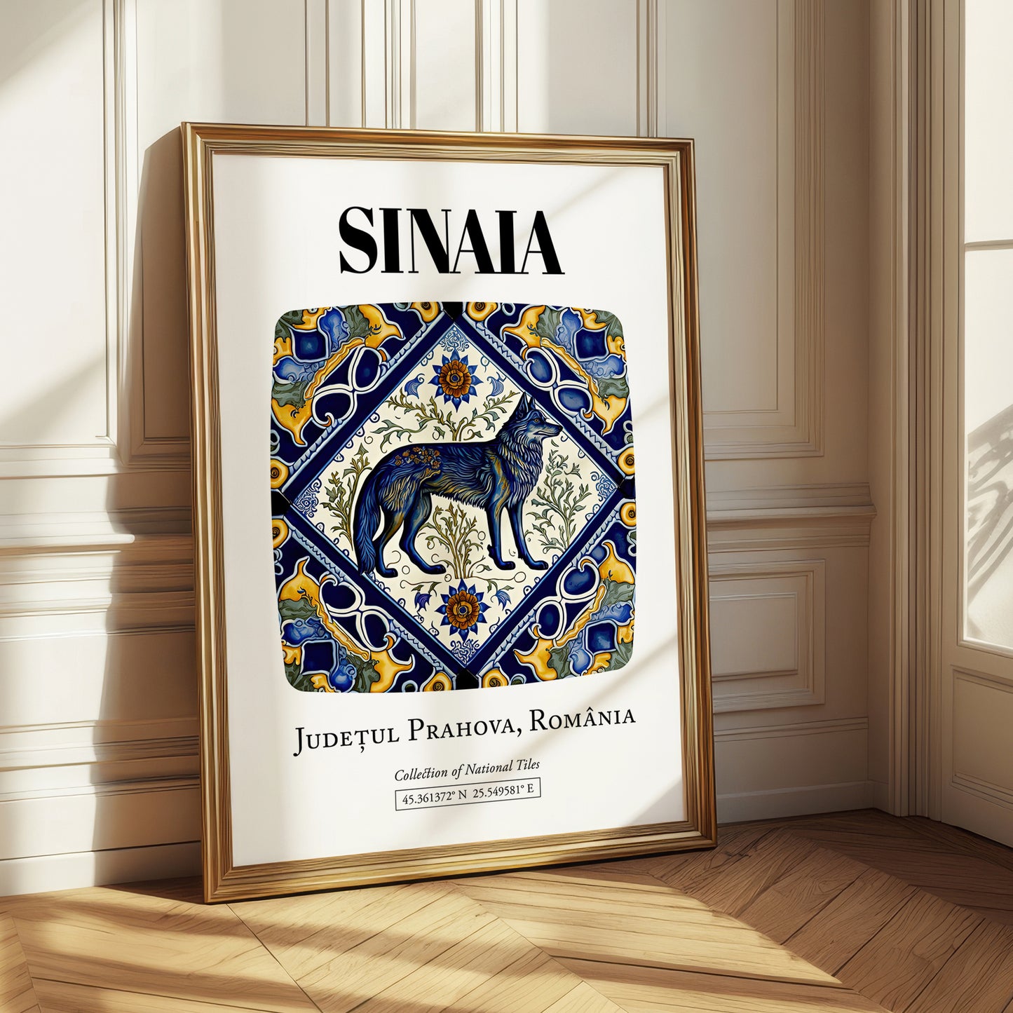 Sinaia, Romania – Travel Poster, styled in a charming Paris street view