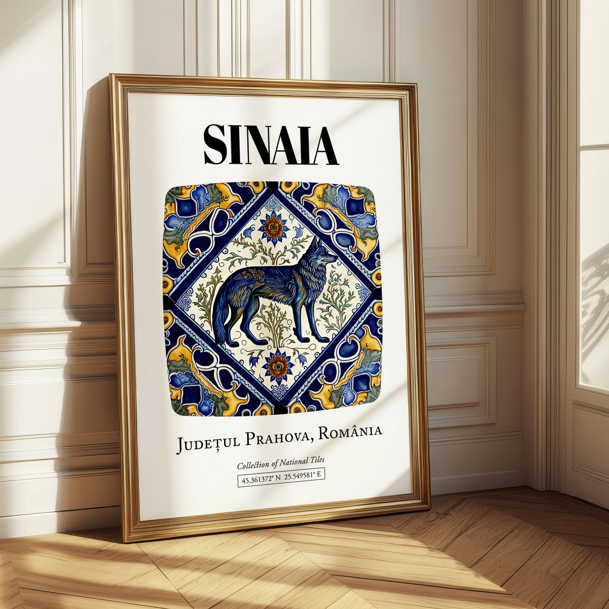 Sinaia, Romania – Travel Poster, styled in a charming Paris street view