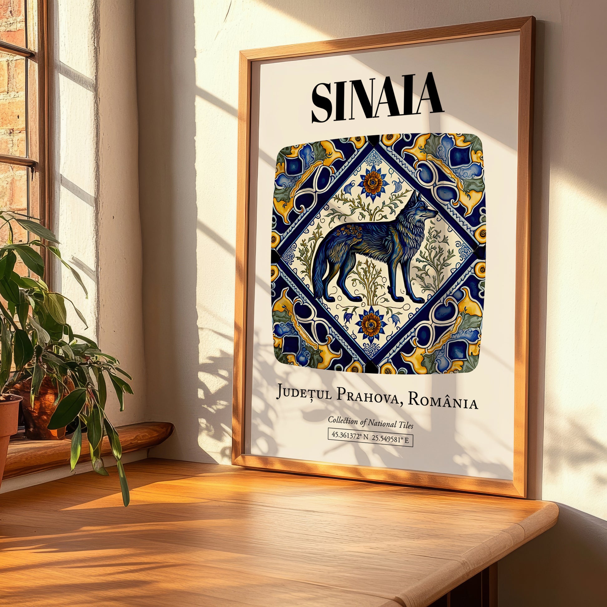 Sinaia, Romania – Travel Poster, clean layout with no caption