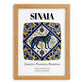 Sinaia, Romania – Travel Poster, set in oak frame