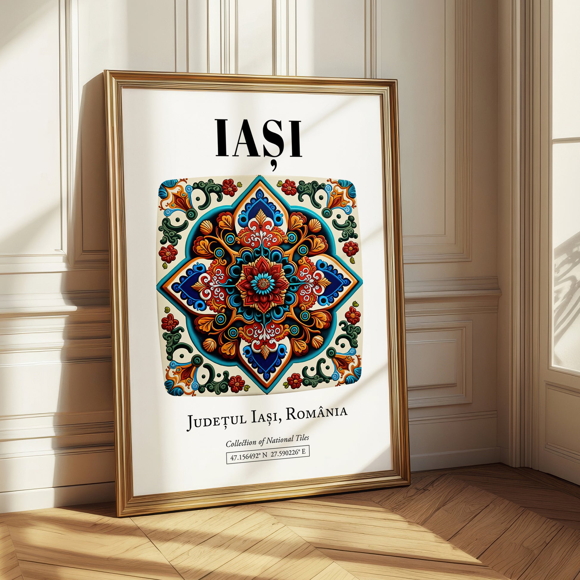 Iași, Romania – Cityscape Wall Art, styled in a charming Paris street view