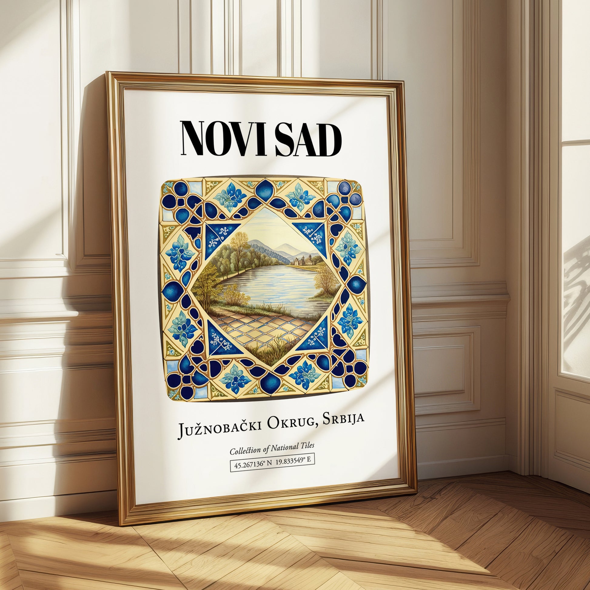 Novi Sad, Serbia – Cultural Heritage Wall Art, styled in a charming Paris street view