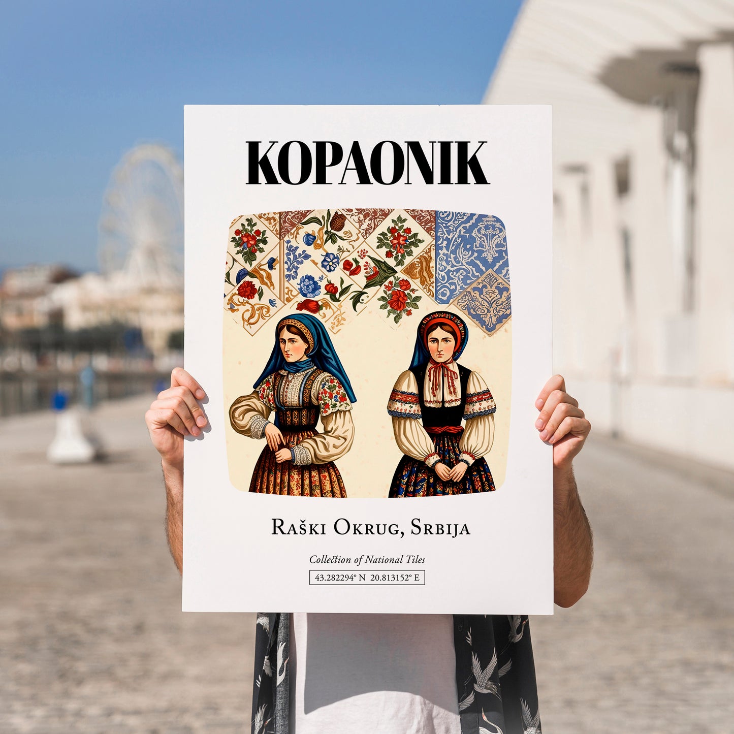 Kopaonik, Serbia – Travel Print, no-text version framed in wood