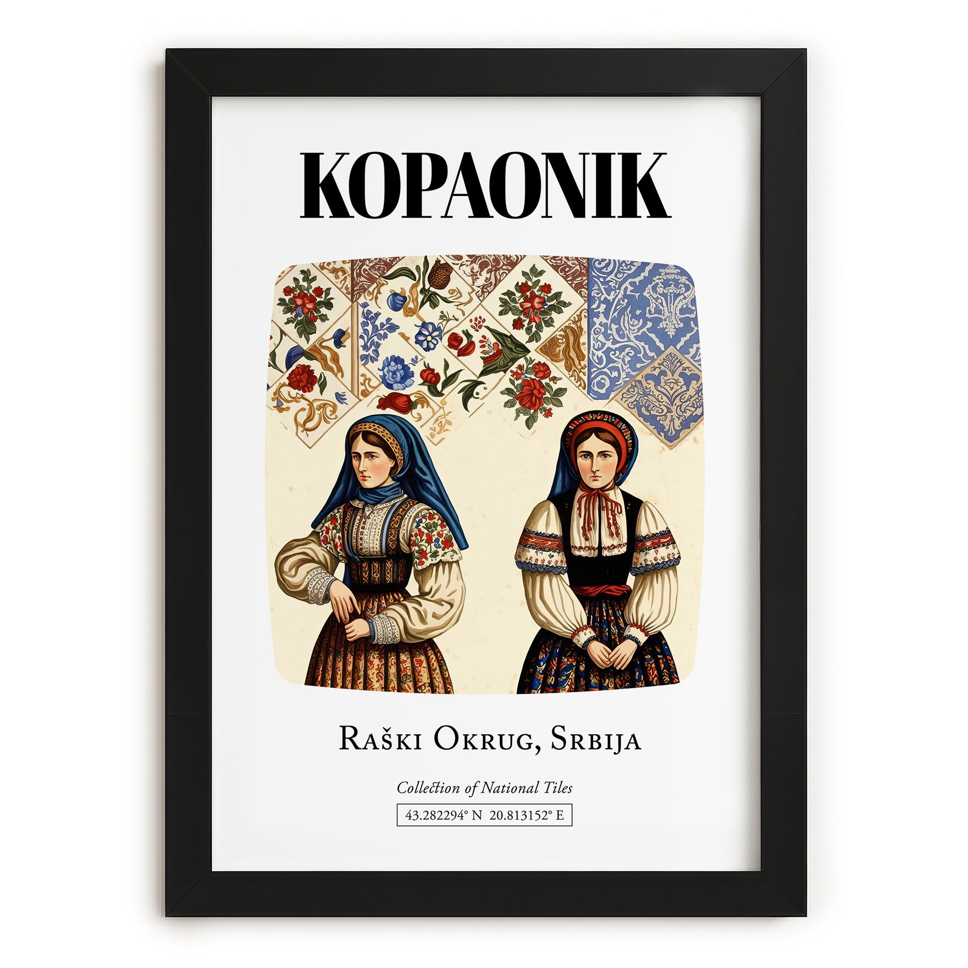 Kopaonik, Serbia – Travel Print, in sleek black frame