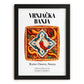 Vrnjačka Banja, Serbia – Retro Travel Poster, in sleek black frame
