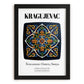 Kragujevac, Serbia – Illustrated Travel Poster, in sleek black frame