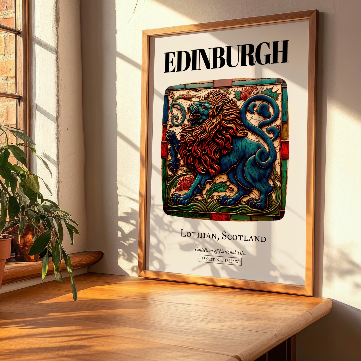 Edinburgh, Scotland – Travel Poster, clean layout with no caption