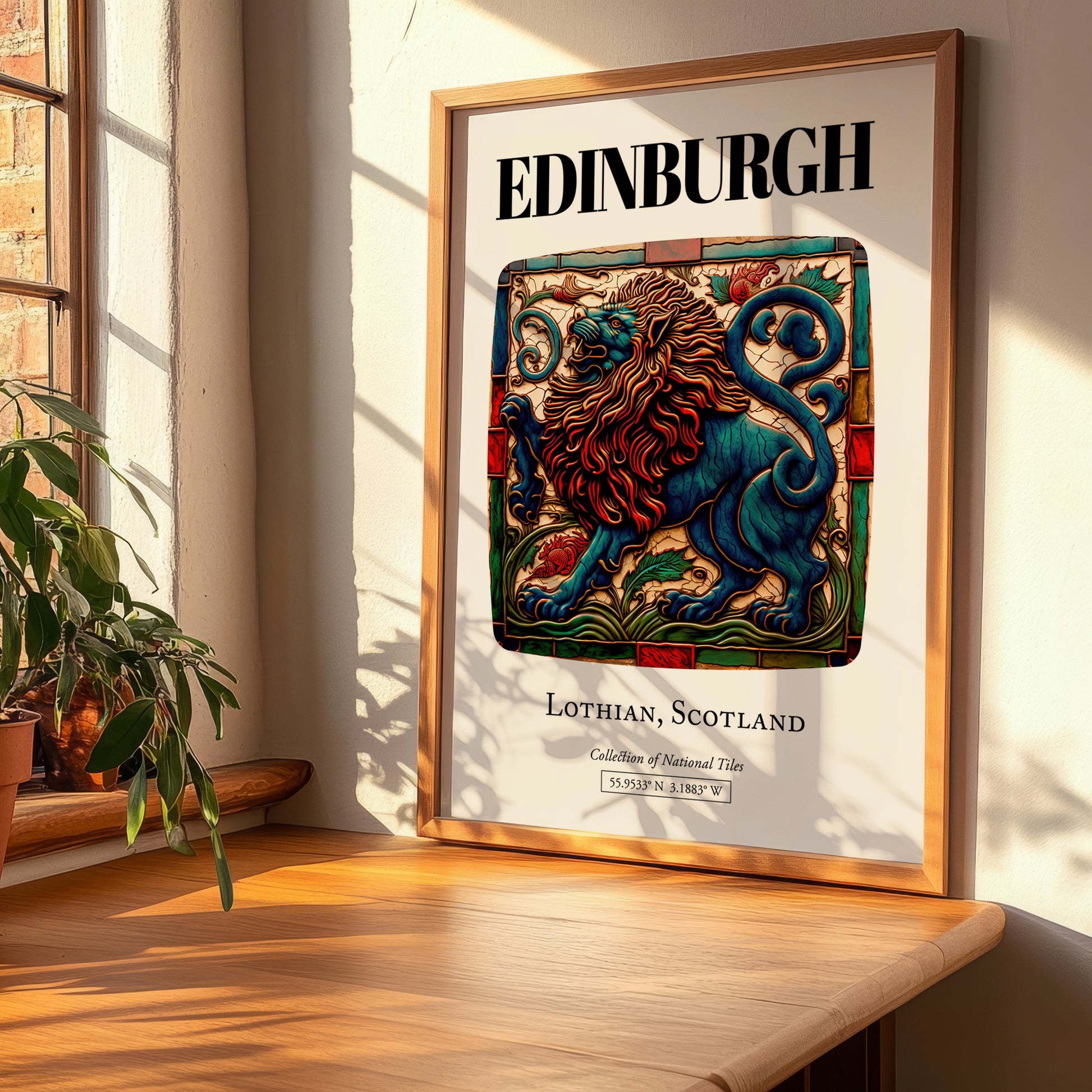 Edinburgh, Scotland – Travel Poster, clean layout with no caption