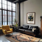 Glasgow, Scotland – Cultural Heritage Wall Art, unframed on coastal sand