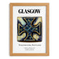 Glasgow, Scotland – Cultural Heritage Wall Art, set in oak frame