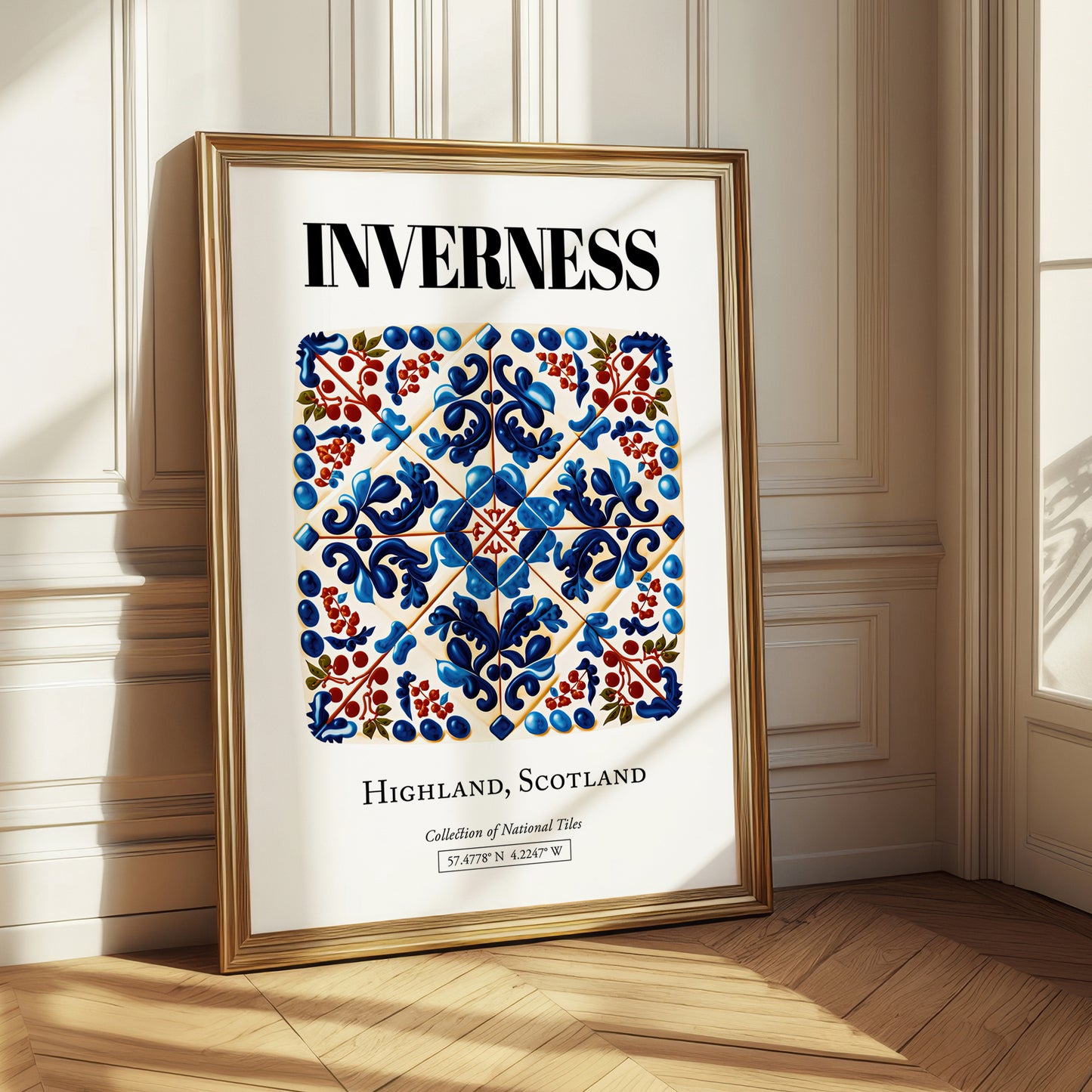 Inverness, Scotland – Cityscape Wall Art, styled in a charming Paris street view