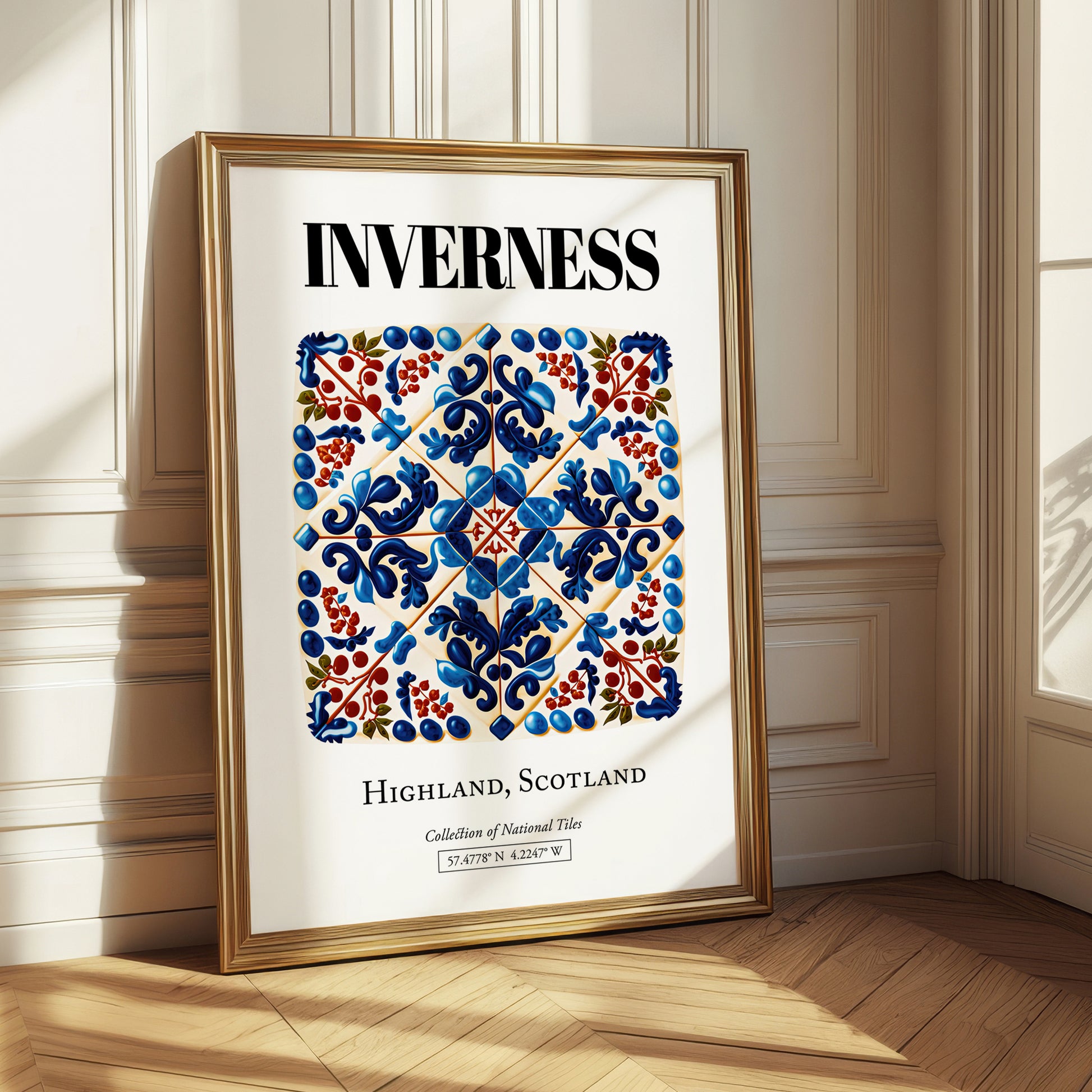 Inverness, Scotland – Cityscape Wall Art, styled in a charming Paris street view