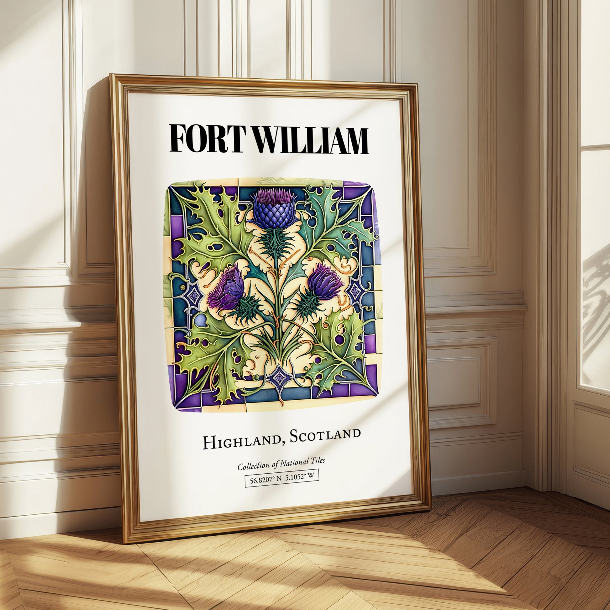 Fort William, Scotland – Tourist Destination Poster, styled in a charming Paris street view
